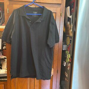 LL Bean XL Polo Shirt Black